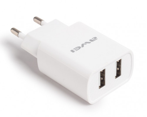 Универсальное зарядное устройство Awei C3, 1*USB A 5V/2.1A, Белый