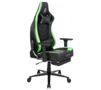Игровое компьютерное кресло 1stPlayer DK1 Pro Black-Green,  Искусственная кожа,  160 кг,  Чёрный,  зелён