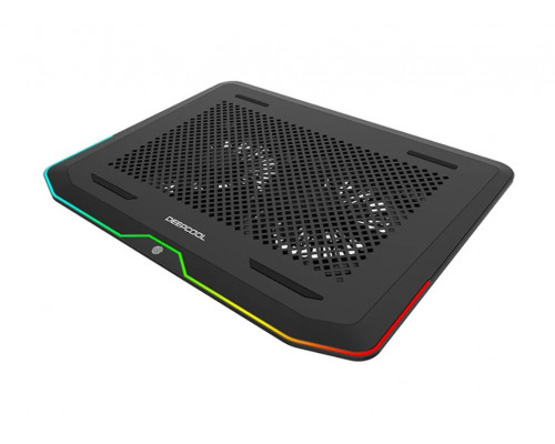 Охлаждающая подставка для ноутбука, Deepcool, N80 RGB DP-N222-N80RGB, 17", Вентилятор 2*14см, 800±10