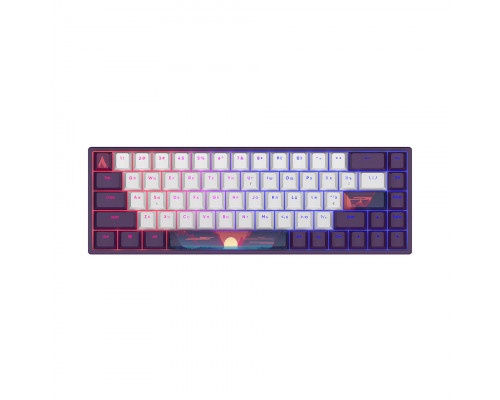 Клавиатура Dark Project KD68B Violet, DPP68_GSH_SUNR_ANSI_UA, Игровая, Механическая, Подсветка RGB,