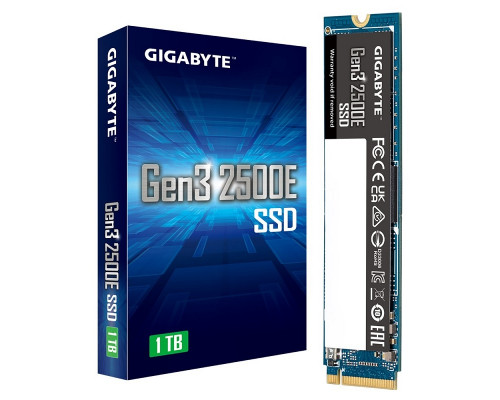 Винчестер SSD Gigabyte, 1000 Gb, G325E1TB, NVMe PCI-E 3.0 x4, R2400Mb/s, W1800MB/s, M.2 2280