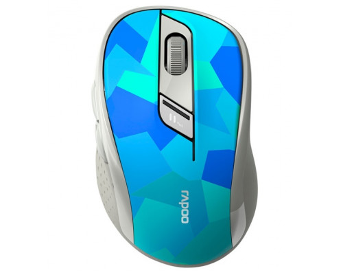 Мышь Rapoo M500 Silent Blue, 3D, Оптическая, 1000dpi, Беспроводной 2.4 ГГц, Нано-ресивер, Эффективна