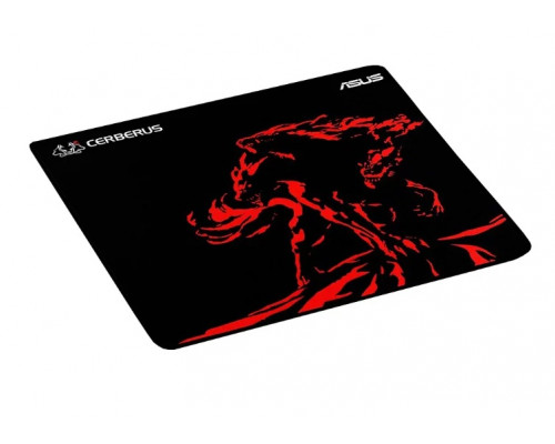 Коврик для мыши игровой Asus Cerberus Mat Plus Red, 400х450х3 мм, Тканевый гибкий, Гладкая поверхнос