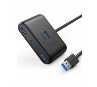 Расширитель USB Ugreen CR113 (20291),  Вход:USB 3.0,  Выход:4xUSB 3.0,  1m,  чёрный