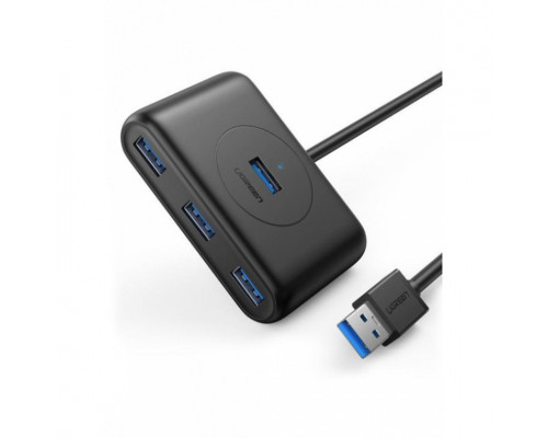 Расширитель USB Ugreen CR113 (20291), Вход:USB 3.0, Выход:4xUSB 3.0, 1m, чёрный