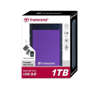 Внешний жесткий диск Transcend, StoreJet TS1TSJ25H3P, 1 Tb, USB 3.0, Фиолетовый