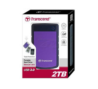 Внешний жесткий диск Transcend,  StoreJet TS2TSJ25H3P,  2 Tb,  USB 3.0,  Фиолетовый