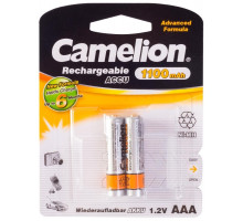 Аккумулятор CAMELION NH-AAА1100BP2,  Rechargeable,  AAA,  1.2V,  1100 mAh,  2 шт.,  Блистер