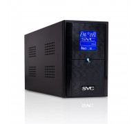 ИБП SVC V-1200-L-LCD,  Мощность 1200ВА, 720Вт,  Диапазон работы AVR: 165-275В,  Бат.: 12В, 7 Ач*2шт.,  3 в