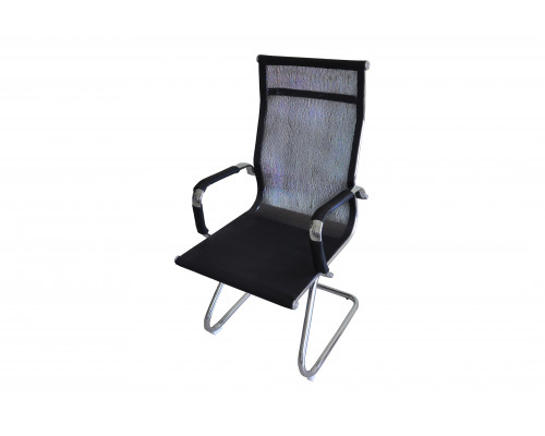 Компьютерное кресло - Net H-102, спинка сетка, никель, Черный