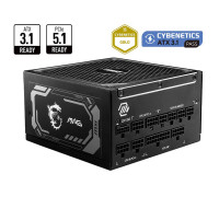 Блок питания MSI,  MAG A1250GL,  1250W,  ATX,  APFC PLUS GOLD,  20+4 pin,  2x 4+4 pin,  12*Sata,  4*Molex,  4