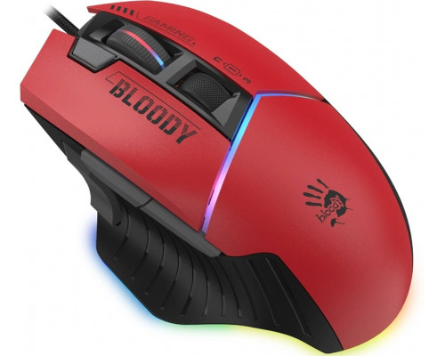 Мышь Bloody W95 Max Sports Red, Игровая, 12000 dpi, USB, Встроенная память 4М, 8 программируемых кла