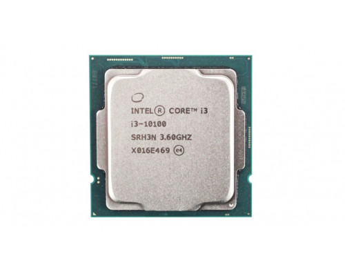 Процессор Intel Core i3-10100,  3.6 Ghz,  S-1200,  L3 cache:6mb, Comet Lake, 14nm, 4 ядра, 65Вт,  OEM