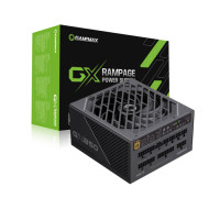 Блок питания Gamemax ,  GX-750 Pro Black,  PCIE 5.0 ATX 3.0 Gold,  1 Fan (13, 5см),  20+4 pin,  PCI-E x 4