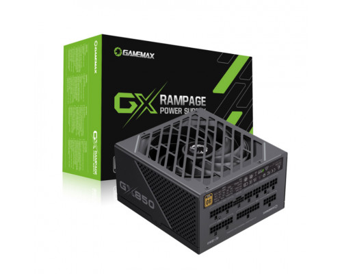 Блок питания Gamemax ,  GX-750 Pro Black,  PCIE 5.0 ATX 3.0 Gold,  1 Fan (13, 5см),  20+4 pin,  PCI-E x 4