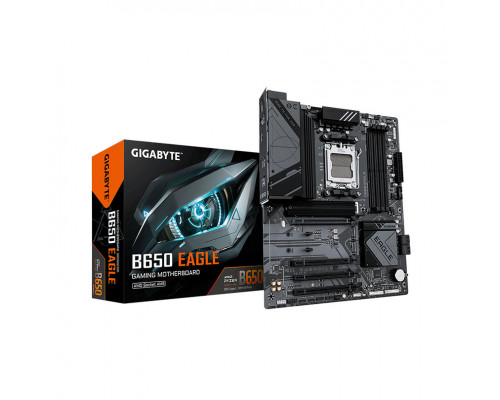 Мат. плата Gigabyte B650 EAGLE, AM5, B650, 4xDDR5 4400/4800/5200/7600(OC), 4xSATA3, 3xM.2, RAID, 1xH