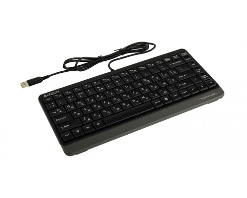 Клавиатура A4 Tech FK11 Fstyler,  USB,  12 мультимедийных клавиш,  Анг, Рус, Каз,  чёрный-серый