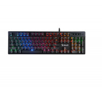 Клавиатура Bloody B500N,  игровая,  механическо-мембранная,  USB,  подсветка Neon,  Анг, Рус,  чёрный