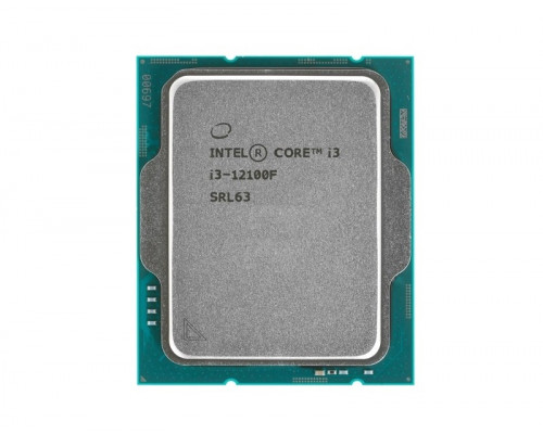 Процессор Intel Core i3-12100F,  3.3 Ghz,  S-1700,  L3 cache: 12 mb, Alder Lake, 4+4 ядер, 89Вт,  OEM