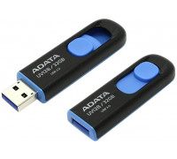 Уст-во хранения данных ADATA UV128,  32GB,  100 MB, s,  USB 3.2,  AUV128-32G-RBE,  чёрный-синий