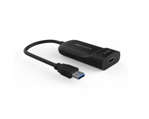 Внешняя USB видеокарта,  WL-UG3501H,  USB 3.0 на HDMI 2K,  Переходник на HDMI на DVI,  Чёрный