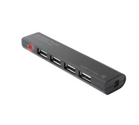 Коммутатор Defender Quadro Promt, USB 2.0, 4 портовый, 0.82 м, Чёрный