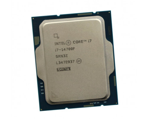 Процессор Intel Core i7-14700F,  2.1 Ghz,  S-1700,  L3 cache: 33 mb, Raptor Lake, 20 ядер, 28 потоков, 219В