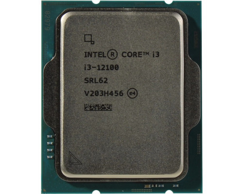 Процессор Intel Core i3-12100,  3.3 Ghz,  S-1700,  L3 cache: 12 mb, Alder Lake, 4+4 ядер, 89Вт,  OEM