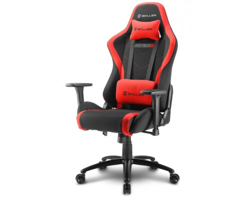 Игровое компьютерное кресло Sharkoon Skiller SGS2 Black/Red, Дышащая тканевая поверхность, Регулируе