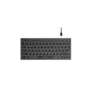 Клавиатура A4 Tech,  FX61 White LED Fstyler,  Ultra-Slim,  USB,  Анг, Рус,  Серый