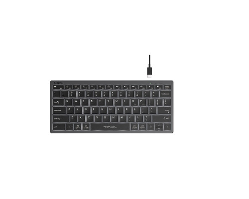 Клавиатура A4 Tech FX61 Fstyler White LED, Ultra-Slim, USB, 12 мультимедийных клавиш, Анг/Рус/Каз, б