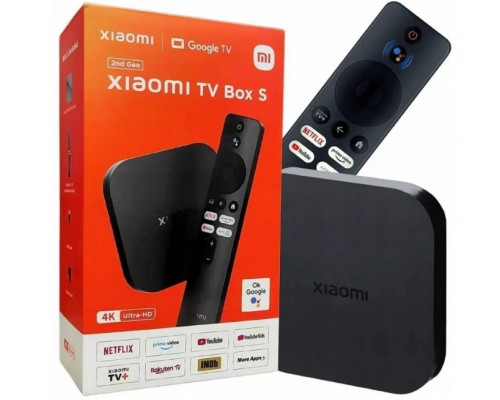 Приставка телевизионная Xiaomi TV Box S,  2nd Gen,  MDZ-28-AA, PFJ4167RU,  Разрешение 4К,  CPU Quad-core
