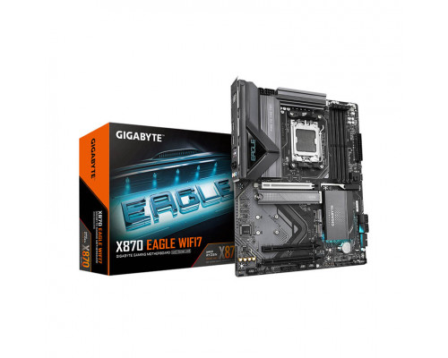 Мат. плата Gigabyte X870 EAGLE WIFI7,  AM5,  X870,  4xDDR5,  4xSATA3,  3xM.2,  Raid,  1xHDMI,  2xUSB4 Type-C