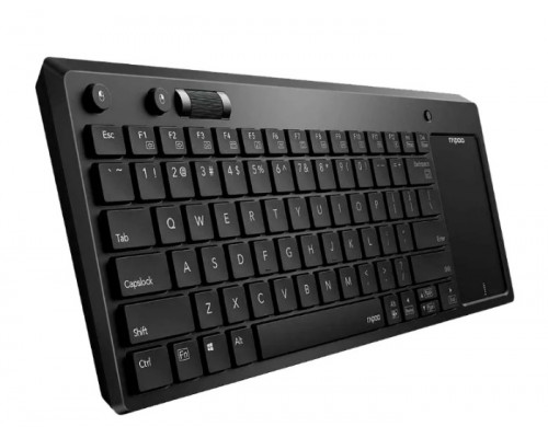 Клавиатура Rapoo, K2800, Bluetooth/USB, Беспроводная, Ультра-тонкая, мембранная, Анг/Рус/Каз, черный