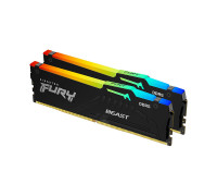 Оперативная память Kingston 32 Gb,  DDR5,  HyperX Fury Beast RGB,  KF556C40BBAK2-32 (Kit 2x16GB),  PC5-4