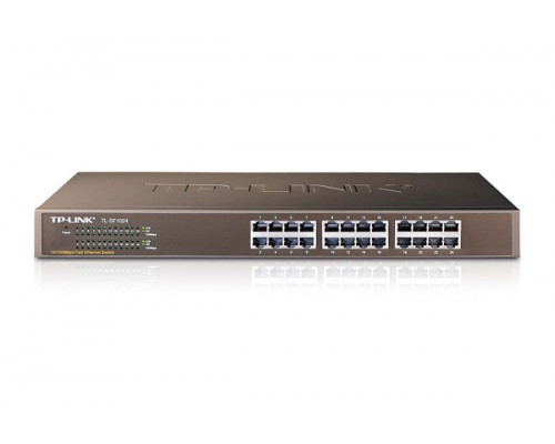 Коммутатор TP-Link, TL-SF1024, Ethernet RJ45, 24x Ethernet 100 Мбит/с, Auto MDI/MDIX