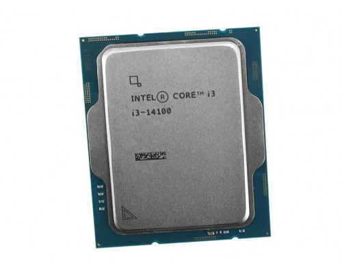 Процессор Intel Core i3-14100, 3.5Ghz, S-1700, L3 cache:12 mb/Raptor Lake/4 ядра/8 потоков/110Вт,OEM