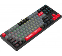 Клавиатура Bloody S87 Energy Red,  USB,  механическая,  Анг, Рус,  RGB подсветка,  красный