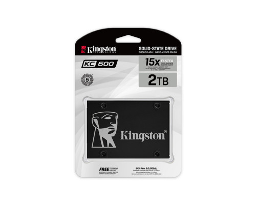 Винчестер SSD Kingston, 2048 GB, SKC600 SKC600/2048G, SATA 6Gb/s, R550Mb/s, W520MB/s, 2.5"