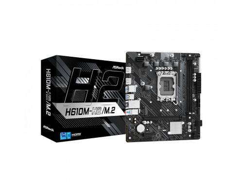 Мат. плата Asrock H610M-H2, M.2,  LGA1700,  iH610,  2xDDR4,  4xSATA3,  1xM.2,  2xHDMI,  1xPCI-Ex16,  1xPCI-Ex