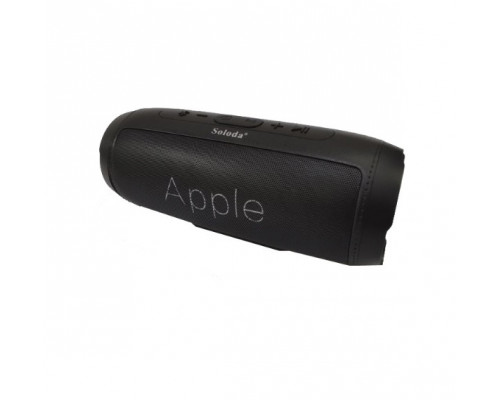 Колонка портативная Soloda S1000 Black, Apple Design, 6Вт (3Вт*2), Аккумулятор (1200мАч), диапазон ч