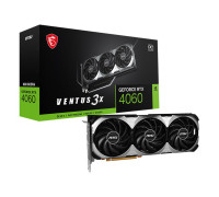 Видео карта MSI,  Nvidia GeForce RTX 4060 VENTUS 3X 8G OC,  8GB, GDDR6,  128 bit,  RTX-4060-VENTUS-3X-8G-