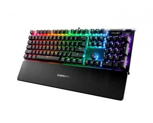 Клавиатура SteelSeries, Apex 5, 64532 Игровая, Механические клавиши QX2, USB, Подсветка RGB, Размер: