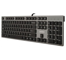 Клавиатура A4 Tech,  KV-300H,  USB,  Анг, Рус, Каз,  USB Хаб,  Металлик