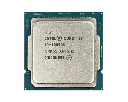 Процессор Intel Core i9-10850K,  3.6 Ghz,  S-1200,  L3 cache:20mb, Comet Lake, 14nm, 10 ядер, 95Вт,  OEM