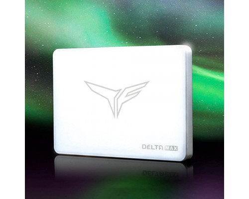 Винчестер SSD TeamGroup T-FORCE Delta Max Lite White, RGB, 512GB, 2.5” SATA3 R550Mb/s, W500MB/s T253