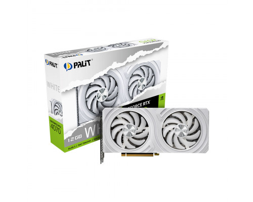 Видео карта PALIT, Nvidia GeForce RTX4060Ti, WHITE, 8Gb, 128bit, GDDR6, 3-DP, HDMI