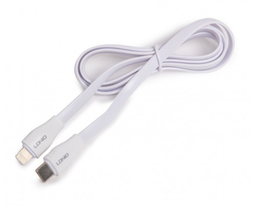 Интерфейсный кабель LDNIO LC131-I,  Type-C to Lightning (Iphone),  1м,  30W,  Белый