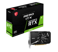 Видео карта MSI,  Nvidia GeForce RTX 3050 AERO ITX,  8GB, GDDR6,  128 bit,  RTX-3050-AERO ITX-8G-OCV1,  HD